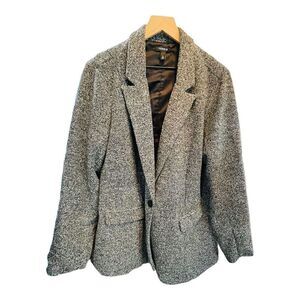 Torrid Oversized Coat Jacket Black and White Size 2